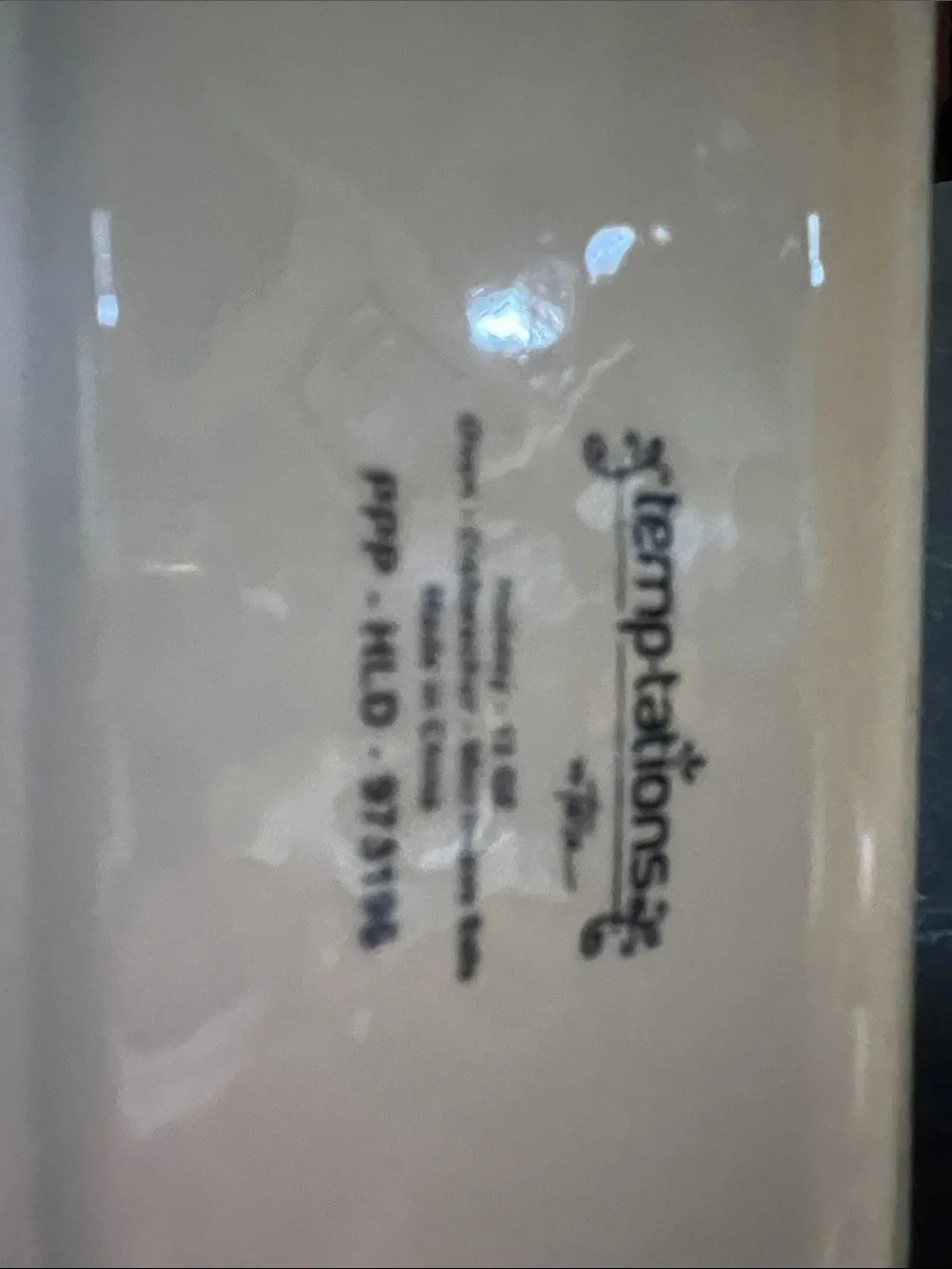 Temptations ceramic loaf